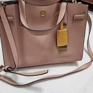 Tory Burch Blush Satchel with Gold Accent